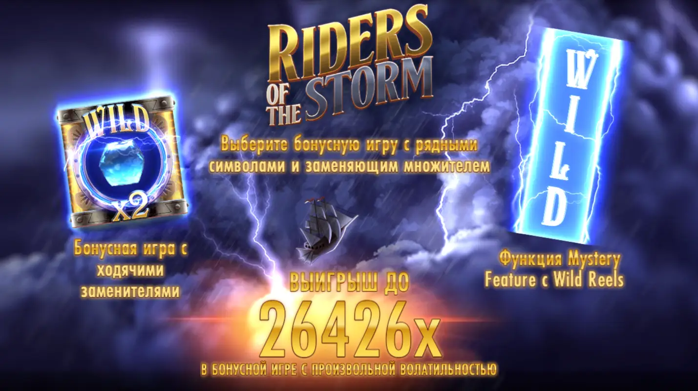 Слот Riders of the Storm от Thunderkick